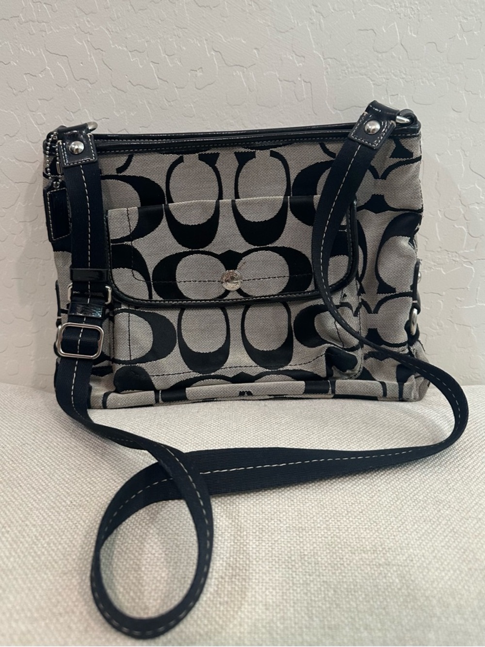 Coach Daisy Signature Monogram Shoulder Bag